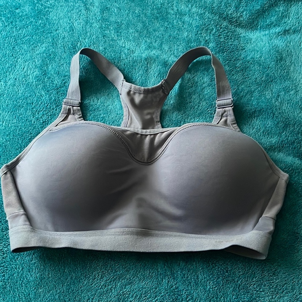 RBX sports bra blue gray